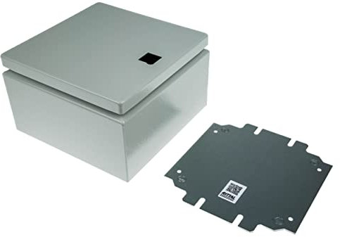 Rittal KX Stahl Wandgehäuse RAL 7035, grau IP66, HxBxT 200 mm x 200 mm x 120mm