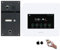 MATHFEL 4 Draht Video Fingerprint Türsprechanlage Gegensprechanlage Fischaugenkamera 170 Grad, Außenstation in Anthrazit, Full HD Auflösung, 3x7'' Monitor Touchscreen weiß mit WLAN