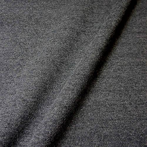Stoff Meterware Bündchenstoff Schlauchware Jersey anthrazit meliert Bündchen 70 cm breite Schlauchware Bezug Wohnwagen Camper