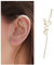 Andelaisi Letter Love Ear Cuff Wrap Earrings Gold Crawler Hook Piercing Jewelry for Women and Girls