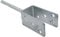 DOJA Barcelona | Pfostenträger mit Betonanker | Pfostenanker | U-Pfostenhalter | 121x325x120x18 mm | Verzinkter Stahl | Zaunpfosten, Sonnenschirm, Holzlatten, Metallgitter, Holzpavillon...