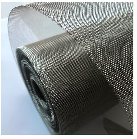 Generic Grillage Métallique Maille Fine, Tissu De Treillis Métallique D'acier Inoxydable, Anti Rongeur Grille De Filtration, Anti-Insecte Rideau Moustiquaire,Argent,55x300cm(21x118inch)