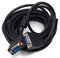 8m VGA to VGA Cable 15 pin SVGA Male to Male for Monitor Computer PC Laptops TV Projectors Extension Lead, HD15 All Data Pins Connected 26ft Black