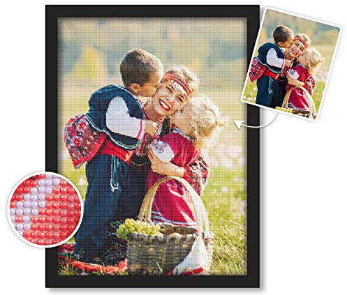 DPDP Diamond Painting eigenes Foto – Diamond Painting personalisiert, Geschenke für Mama, Mama Geburtstagsgeschenk, Muttertagsgeschenk, 5D Diamant Painting Bilder Malerei Set Home Dekor 30x30 cm