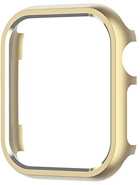 My Pretty Strap XOXO Protective Case for Apple Watch – Luxury Matte Metal Cover for Women, Scratch-Resistant – Compatible with Apple Watch 38/40/41/42/44/45/49mm –Gold, Rose Gold, Silver, Champagne