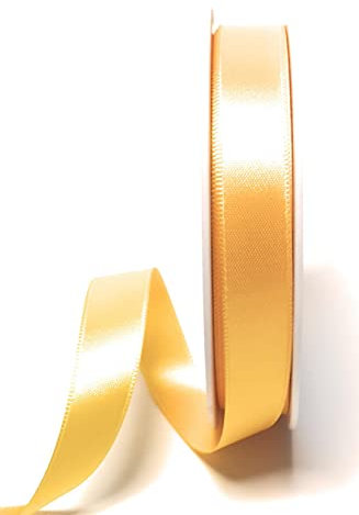 s.dekoda Satinband 25m x 15mm Gelb - Zitrone Schleifenband Dekoband Satin