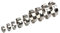 Rohrschelle 10 Stück Edelstahl 304 Single Ear Schlauchschellen Sortiment Kit Single 5.3-31mm Mehrere Spezifikationen (Color : Silver, Size : 5.3-6.5MM)