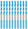 toolant Juego de brocas de hormigón de 5 mm y juego de brocas de mampostería, juego de brocas de martillo a prueba de golpes para hormigón/vidrio/ladrillo/plástico/cemento/azulejos, punta de broca de