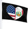 Flagge 3 x 5 Peru USA Flagge Herz 100% Polyester einlagige durchscheinende Flaggen 90 x 150 cm