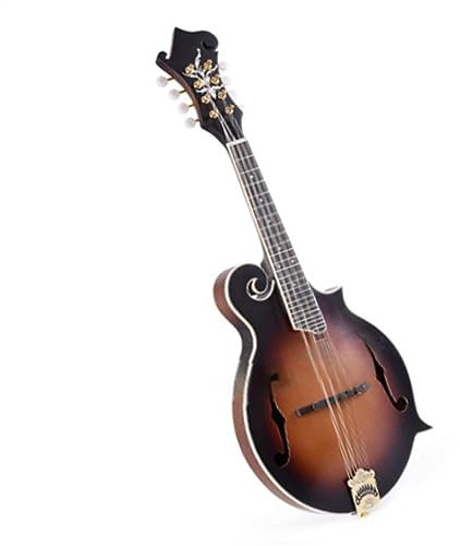 Mandoline-Instrument Matte Oberfläche, massive Fichtendecke, F-Style, 8-saitige Mandoline mit Koffer