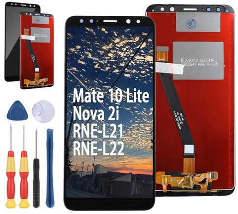 Yuxyiony Nueva pantalla de repuesto para Huawei Mate 10 Lite/Nova 2i RNE-L21 RNE-L22 pantalla LCD reparación de pantalla y accesorios de herramientas de repuesto