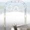 Metall - Rankhilfe Edelstahl Rosenbogen 1.2m – 3.2m Breit, 2.4m Hoch Kletterpflanzen Pergola Rankgitter Stabil Gartenspalier (120x240cm)