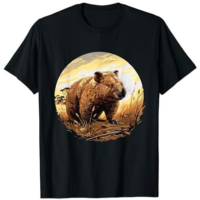 Wombat in der Natur, Wombat T-Shirt