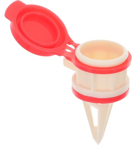 Amosfun Milk Bottle Pourer Milk Top Pourer Liqueur Bottle Pourers for Milk Carton Drinks Wine Cocktail Dispenser Home Bar Tools Red