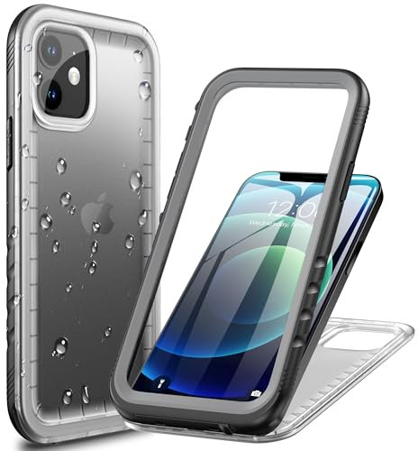Cozycase Ultra Resistente Cover Per iPhone 12/12 Pro Impermeabile Antiurto IP68 Subacquea Antipolvere 360 Gradi Completa integrale Militare Rigida Rugged Custodia Anti Urto Polvere Waterproof Case