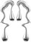 Lusofie Edelstahl Ohrringe Damen Statement Ohrringe Frauen Ohrschmuck Earrings UnregelmäßIge Geometrische Ohrstecker Silber Tropfenohrringe Schmuck Flüssiges Metall Schmuckgeschenke Für Mädchen