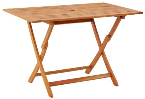 Outdoor Tische Klapptisch Gartentisch 120x70x75cm Massiv Eukalyptus Holz