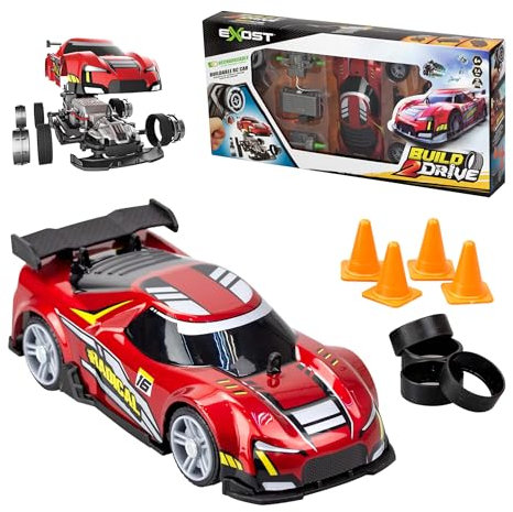 Silverlit Build 2 Drive Radical Racer RC Car Set – Easy-to-Assemble High-Speed Radical Racer with 20 Snap-Together Parts, Custom Track Accessories, 8km/h Speed, for Kids, Ages 6+