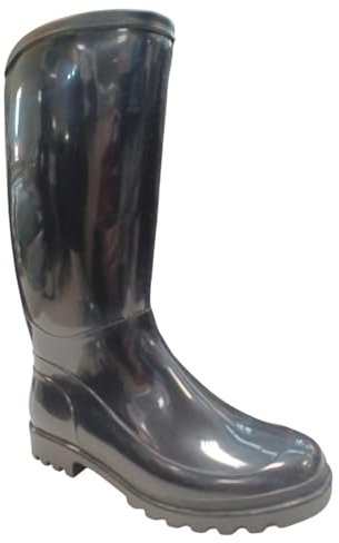 Generico stivali di gomma donna con fodera in vera lana (nero, Sistema Taglie Calzature EU, Adulto, Donna, Numero, Media, 41)