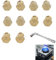 Gicleur Gaz Butane, 10 Pcs Gicleur Gaz Bouteille, Gicleur Gaz de Ville, 2×0.5mm, 4×0.7mm, 2×0.87mm, 2×1.02mm, Gicleur Plaque de Cuisson Gaz Butane, Gicleur Gaz Butane Universels