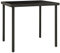 Lauuoeriau Furniture Item Home Outdoor Esstisch Anthrazit 80x80x72cm Glas und Stahl-Möbel