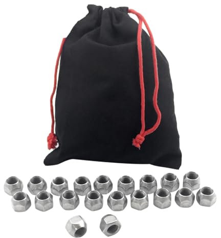 Hajus 6011020 20x Satz Radmuttern Stahlfelge M12x1,5 5114405 kompatibel mit Ford B-Max Fiesta MK2 MK5 MK6 MK7