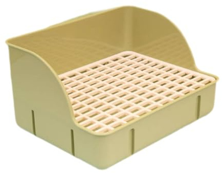 FJMQHU Katzenstreu Toilette mit Netzboden für Kaninchen, Ratten, Chinchillas, Hamster Und Frettchen, GrÜn