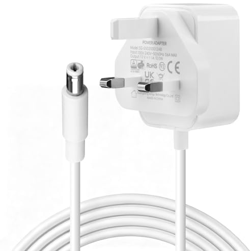 12V 1A Power Supply Adapter,12W Chager 100-240V AC to 12Volt DC Adaptor Converter Wall Changing Cable for LED Strip Router Camera Monitor TV Box Printer 5.5x2.5mm UK Plug