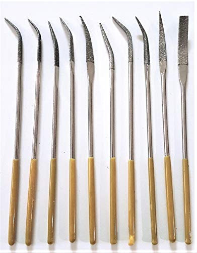 LIME DIAMANTATE CURVE LUNGHEZZA 140 mm SET 10 PZ