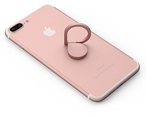 Kronya - Supporto per dito per smartphone ruotabile a 360 gradi - Compatibile con Apple iPhone Samsung Galaxy - Modello MTKAB (Oro rosa)