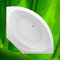Baignoire d'angle 150 x 150 cm avec support de banderole + dégradé de nettoyage