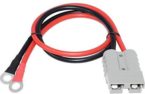 LIXIN 10 AWG Batterie-Adapterkabel, mit O-Typ Terminal und 45 A Anschluss, 1 m