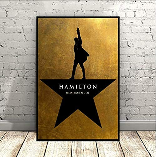 AJBB Hamilton EIN Amerikanisches Plakat, Musical Broadway Promocional Musik Kunst Seda Poster Wandbilder, Für Wohnkultur Kein Rahmen 40X60 cm