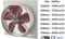 Industrial Commercial Square Frame Axial Extractor Fan, for Kitchen-Warehouse Fans, Low NOISE and CONSUMPTION (PSMK450-18-5600m3/h)