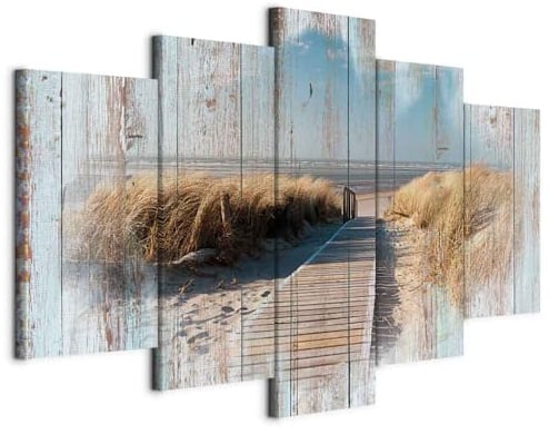 B&D XXL - Akustikbild Akustikbild Strand Meer, Schallschutz, Wohnzimmer