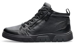 ARA Damen Schnürer Mid-Cut Sneaker, Schwarz 046709, 41 EU