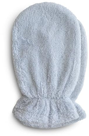 Mushie Badehandschuhe 2er-Set | Waschlappen Für Erwachsene und Kinder | Unisex | 100% Baumwolle | Badezimmerzubehör (Baby Blau)