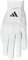 adidas Mens Gloves Leather Gl 23, White/Black, HT6808, LS
