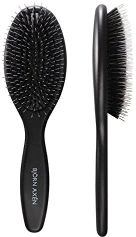 Gentle Detangling Brush Boar and Nylon Bristles - Normal and Thick Hair by Bjorn Axen for Unisex - 1 Pc Brush