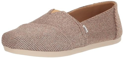 TOMS Alpargata Cloudbound, Mocasines Planos Mujer, Punto Dorado Brillante, 36.5 EU