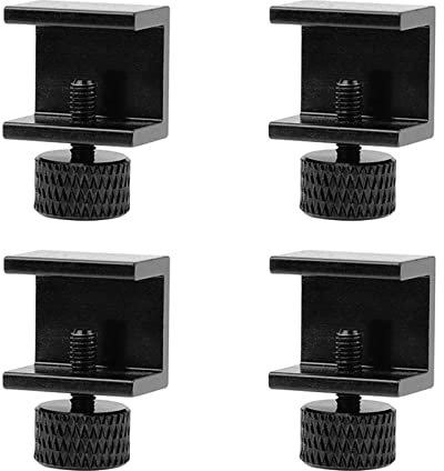 4 PièCes Clips Pour Lit En Verre, Clips de Lit Chauffés, Support De Montage De Plate-Forme En Verre, Clips Fixation de Plate-Forme Pour Imprimante 3D Accessoires D'Imprimante 3D RéGlables