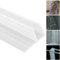 DAZZLEEX Joint d'étanchéité en caoutchouc pour parois de douche en verre – Joint de porte de baignoire transparent en forme de F – Longueur de 2 m – Idéal pour un écart de 6 mm, Voir Image