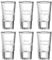 LUXENTU Schnapsgläser Stamper mit Gravur, 30 ml, Shotglas für 2cl, Personalisierte Lasergravur mit Namen, Geschenk für Männer & Frauen, Spülmaschinenfest, Name gerade, 6 Stück