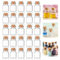 25 Stück Mini Glasflaschen mit Korken, Mini Flasche mit Korken Kleine Glasflasche, 4ml Reagenzglas mit Korken, Kleine Flaschen zum Befüllen Luftdichte Flaschen mit Korken DIY Crafts Deko Weihnachten