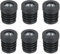 QUARKZMAN 6 Embouts pour Tubes Ronds avec Filetage M8, pour Tube Rond de 19mm/0.75 de Diamètre Extérieur, Embouts de Pied de Chaise en Plastique Noir