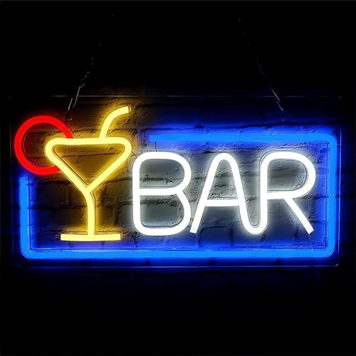 Letrero de neón de cóctel para bar, luces de neón USB para pared, dormitorio, habitación de los niños, decoración de bar de fiesta de boda, letrero de neón para decoración de pared, regalo para niños,