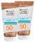 Garnier Ambre Solaire Sonnencreme für das Gesicht, Anti-Aging, Super UV, Hyaluronsäure, LSF 50, hoher Schutz, feuchtigkeitsspendend, hypoallergene Formel – 2 Flaschen à 50 ml