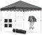 Pavillon 3x3 Faltpavillon, Wasserdicht Partyzelt 420D Oxford, UV-Schutz 50+ Gartenpavillon, Gartenzelt inkl. Sandsack Geschliffene Nägel Aufbewahrungstasche, Pavillons für Garten Party Hochzeit, Grau