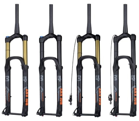 forcelle per bicicletta Forcelle MTB 160mm/175mm Viaggio 29 pollici Forcelle for mountain bike Ammortizzatore Sospensioni Smorzamento Barile Asse Forcella Forcella pneumatica forcella mtb ( Color : JK