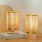 TRIROCKS 2er Set Batteriebetriebene Lampe 23cm hoch Schnurlose Tischlampe Laternen mit 6H Timer für Zuhause Wohnzimmer Hochzeiten Partys Patio Events Draußen Drinnen Regal(Gold)
